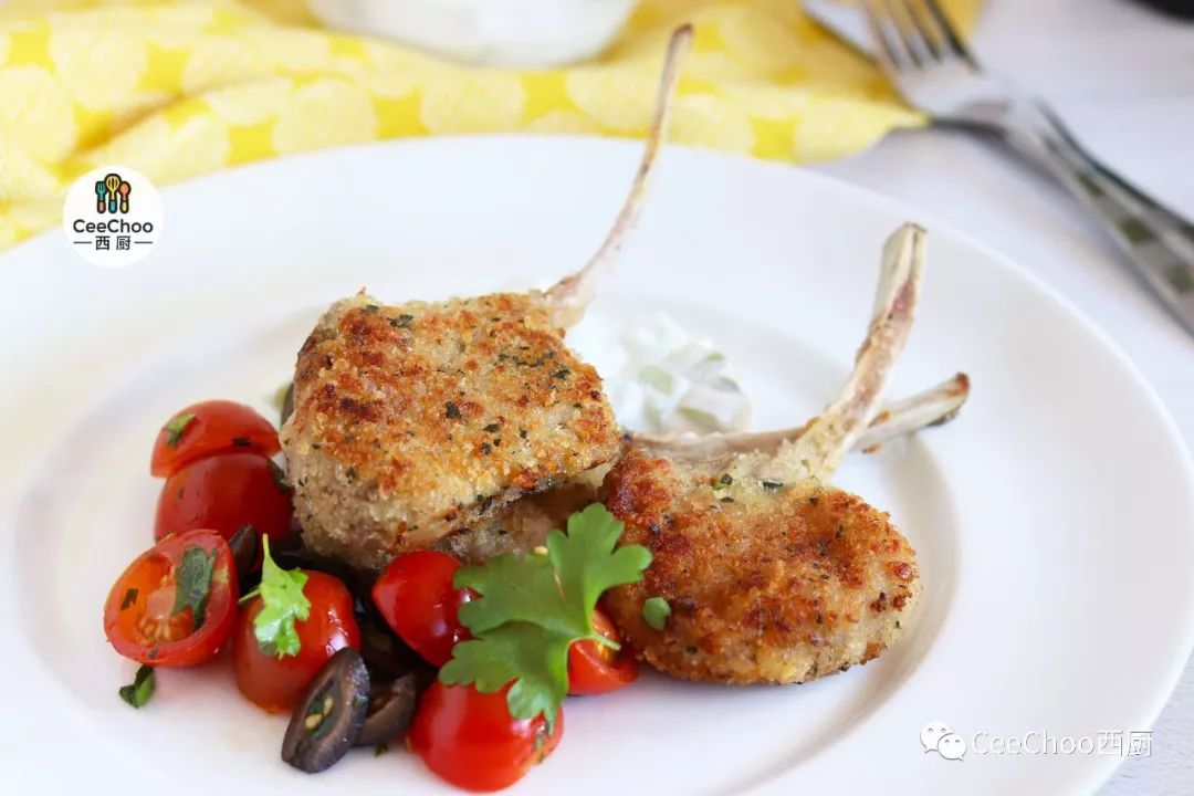 Lamb Cutlets with Haloumi Breadcrumbs
